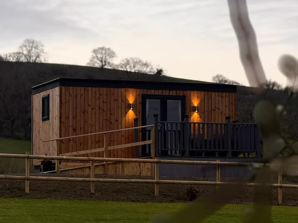 Shepherd hut exterior Llandeilo
